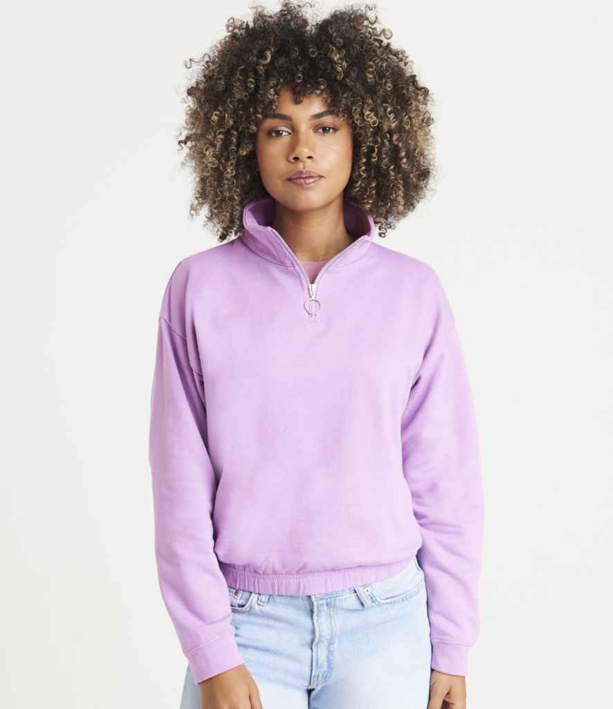 AWDis Ladies Cropped 1/4 Zip Sweatshirt - Positive Branding